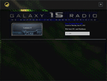 Tablet Screenshot of galaxy15radio.com